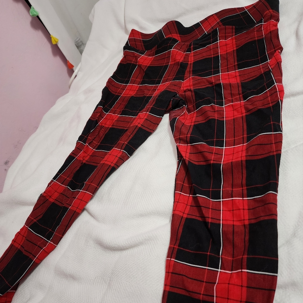 Torrid Ponte knit plaid leggings